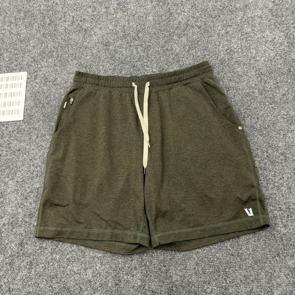 Vuori Shorts Mens M Green Polyester Elastane Athletic Gym Active Style